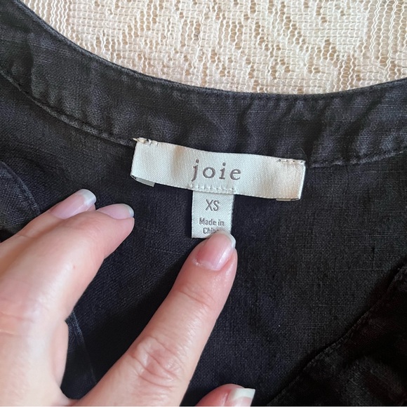 Joie Bosworth linen belted waist romper - Picture 4 of 12